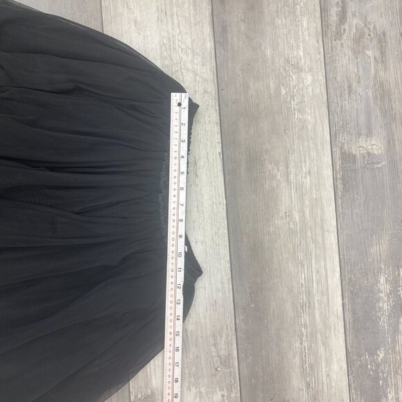 Dance Black Netted Full Skirt Sz M - Picture 10 of 11